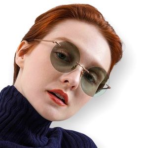 MELT Round Rimless Sunglasses